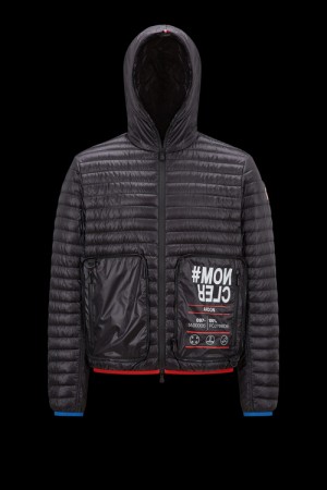 Chamarra Moncler Ardon Hombre Negros | VQOZ-84196