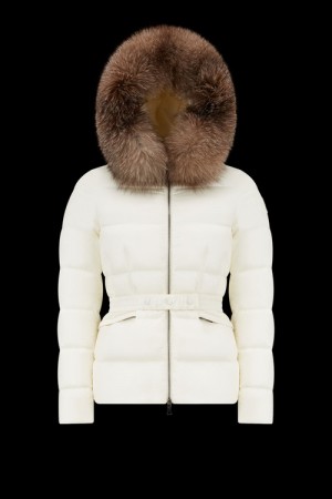 Chamarra Moncler Boed Mujer Blancos | IHAW-95047