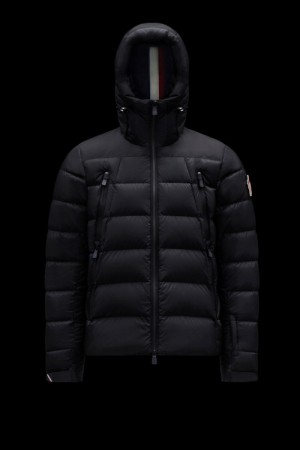 Chamarra Moncler Camurac Hombre Negros | RCJQ-09357