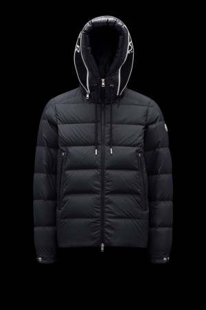 Chamarra Moncler Cardere Hombre Negros | QWIZ-12736