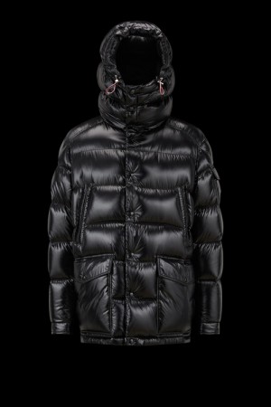 Chamarra Moncler Chiablese Hombre Negros | WYUB-29104