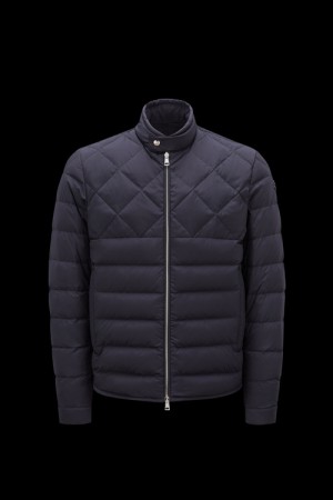 Chamarra Moncler Choquart Hombre Azules | KGTI-01239