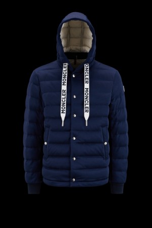 Chamarra Moncler Ciron Hombre Azules | MLGK-71948