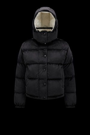 Chamarra Moncler Daos Chenille Mujer Negros | RSOP-41975