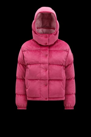 Chamarra Moncler Daos Chenille Mujer Fucsia | KVMC-73205