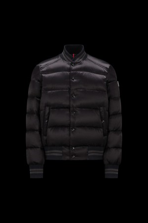 Chamarra Moncler Dives Bomber Hombre Negros | AIFH-37429