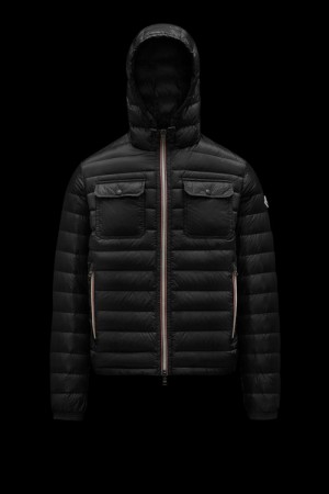 Chamarra Moncler Douret Hombre Negros | SZEV-90762