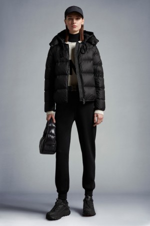 Chamarra Moncler Dronieres Mujer Negros | BHKQ-54703