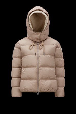 Chamarra Moncler Dronieres Mujer Beige | CKDF-52378