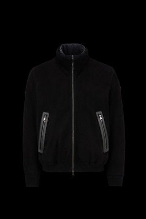 Chamarra Moncler Fayal Hombre Negros | IZVP-43682