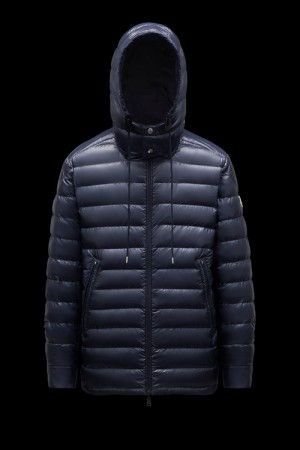 Chamarra Moncler Isidore Reversible Hombre Azul Marino Azules | MFVO-36149