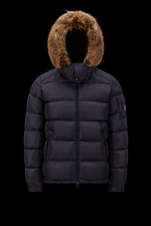 Chamarra Moncler Mayaf Hombre Azules | OEQB-48103