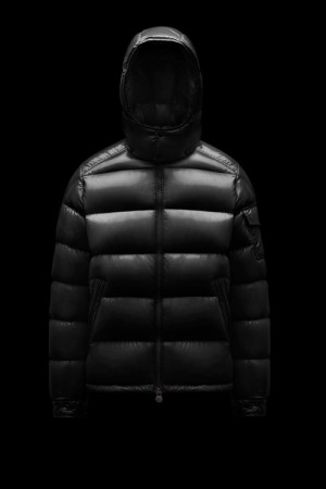 Chamarra Moncler Moncler Maya Hombre Negros | NDRH-84510