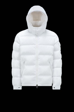 Chamarra Moncler Moncler Maya Hombre Blancos | RYAW-65328