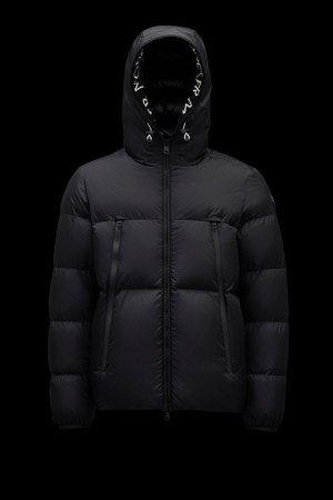 Chamarra Moncler Montcla Hombre Negros | OLHA-58471