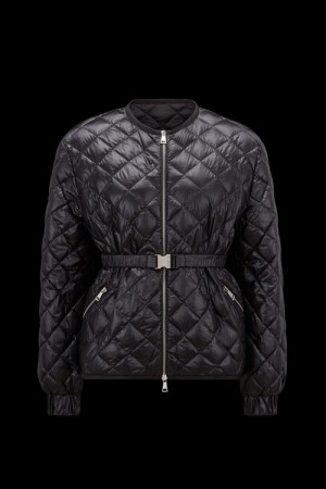 Chamarra Moncler Paquis Mujer Negros | YQWK-15739