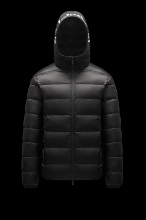 Chamarra Moncler Provins Hombre Negros | HBZX-79362