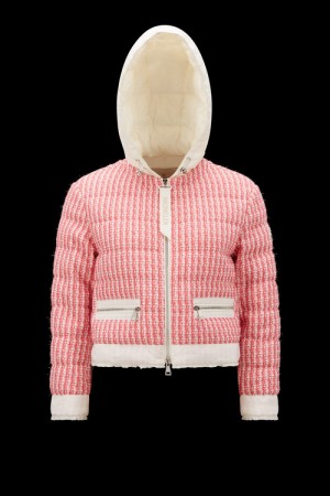 Chamarra Moncler Remonay Mujer Blancos Rosas | FSVC-10259