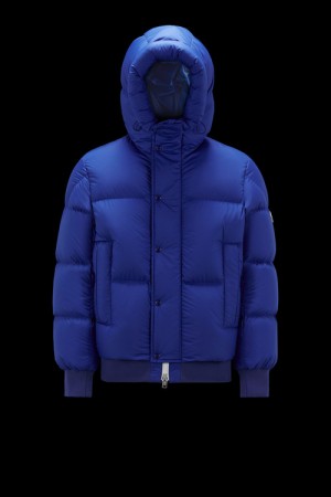 Chamarra Moncler Risler Hombre Azules Azules | ZGCF-15964