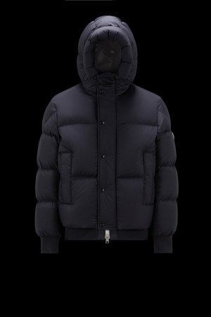 Chamarra Moncler Risler Hombre Azul Marino Azules | PGDH-67485