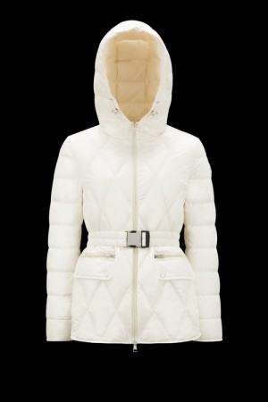 Chamarra Moncler Serignan Parka Mujer Blancos | YLBQ-74290