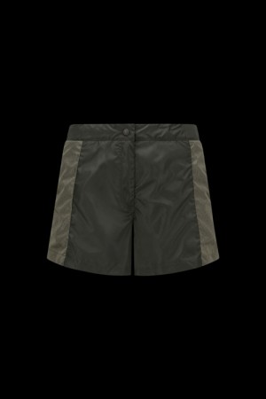 Short Moncler Nylon Mujer Verdes Oscuro | GDIX-28514