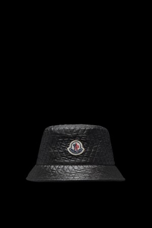 Sombreros Moncler Acolchado Bucket Mujer Negros | HLQW-43610