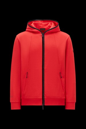 Sudadera con Capucha Moncler Zip-up Hombre Rojos | GORM-49701