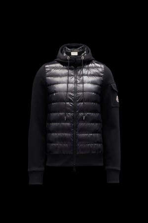 Sudaderas Moncler Acolchado Mujer Negros | DUTN-41263