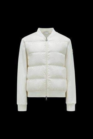 Sudaderas Moncler Acolchado Zip-up Mujer Blancos | NJFA-73658