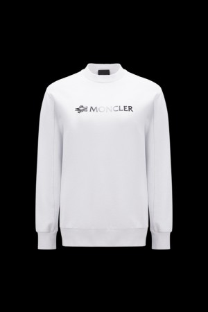 Sudaderas Moncler Logo Mujer Blancos | KFCY-56831