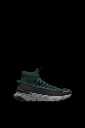 Tenis Moncler Monte Runner Hombre Verdes Negros | FAYI-14902