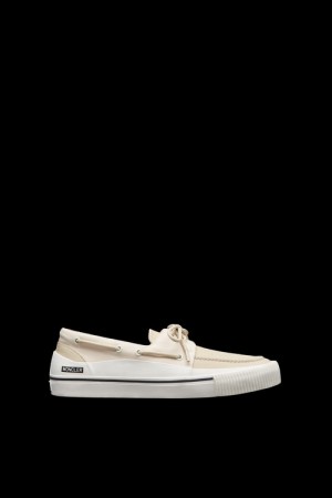 Tenis Moncler Pier Hombre Blancos | JRGX-75328