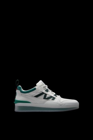 Tenis Moncler Pivot Low-top Hombre Blancos Verdes | RCLM-87213