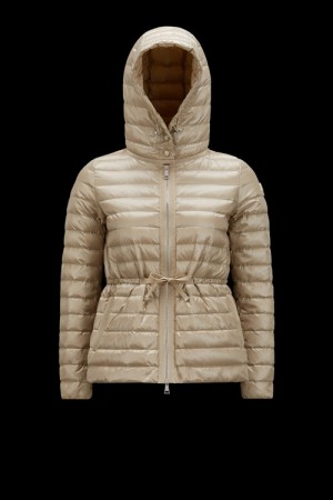 Chaqueta De Plumas Ligera Moncler Raie Mujer Beige | QHOY-83160