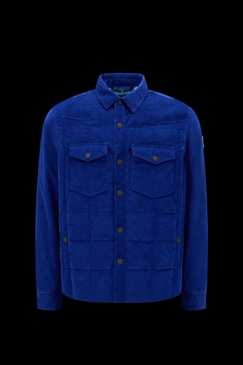 Abrigos Moncler Gelt Shacket Hombre Azul Rey Azules | MEQH-06724