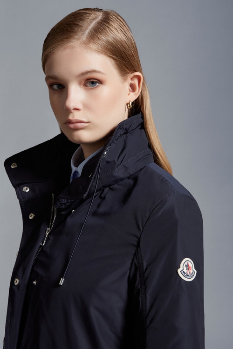 Abrigos Moncler Kourou Parka Mujer Azules | NUPJ-79450