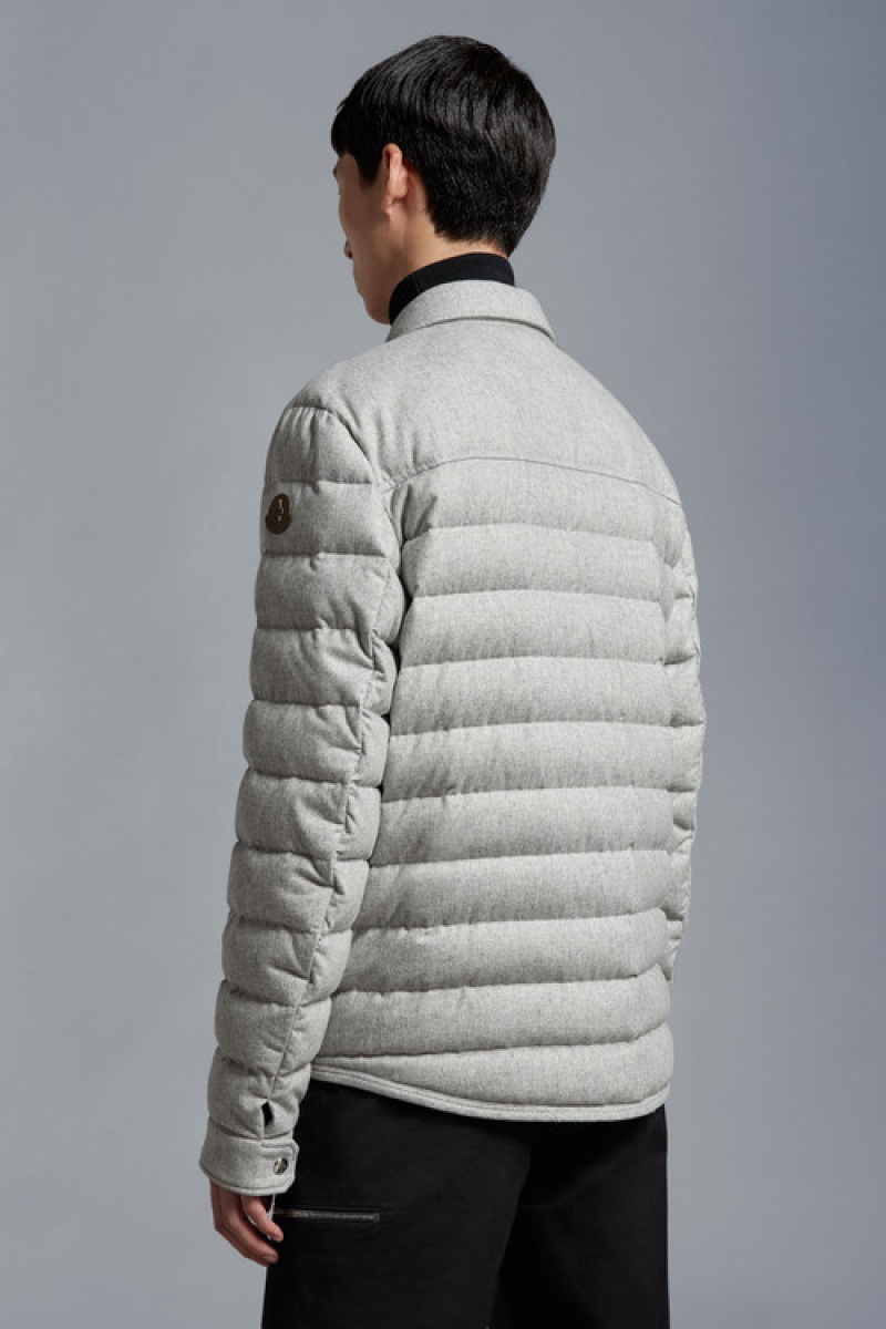 Abrigos Moncler Mirmandix Shacket Hombre Grises | JOIY-98354