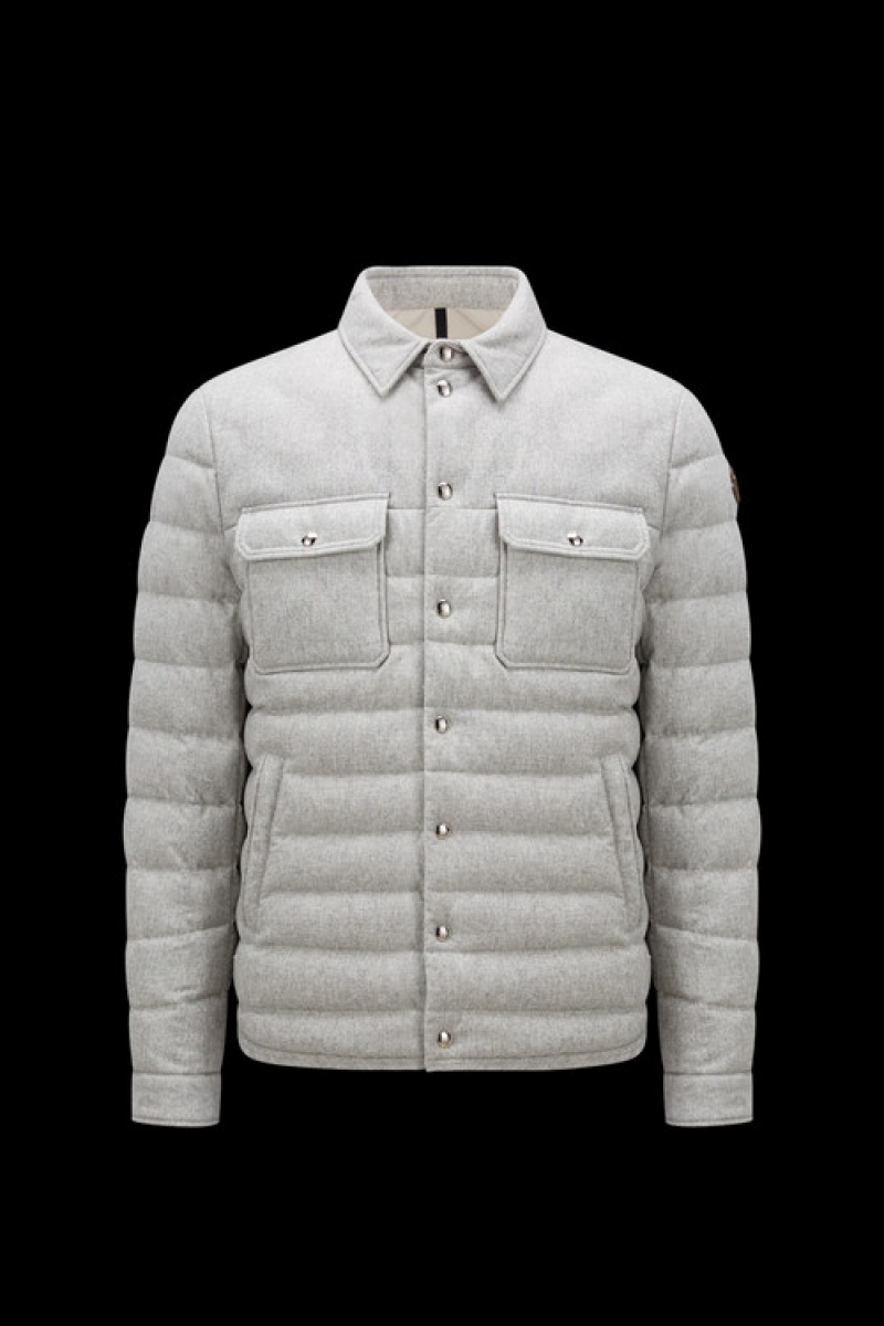 Abrigos Moncler Mirmandix Shacket Hombre Grises | JOIY-98354