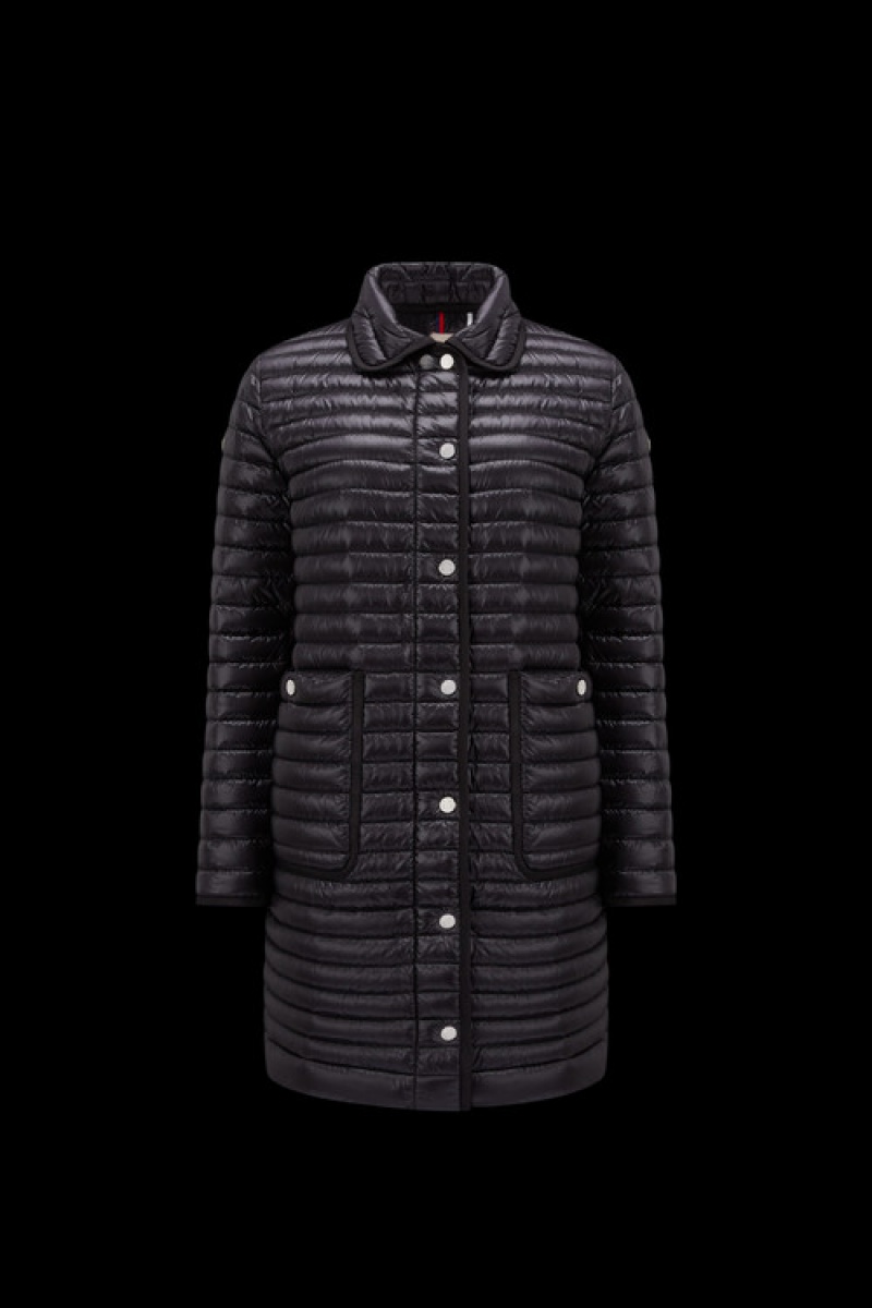 Abrigos Moncler Nettes Mujer Negros | VZRC-53186