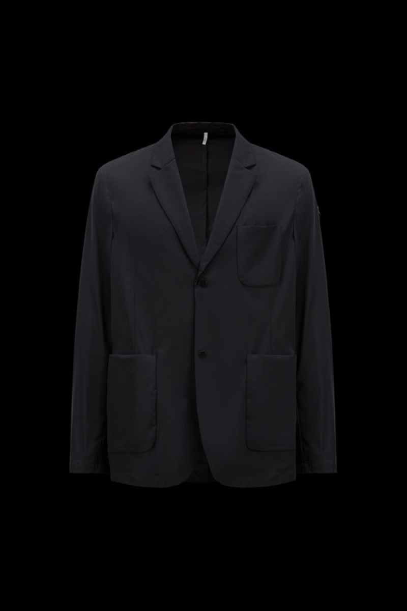 Abrigos Moncler Nive Blazer Hombre Negros | DPTS-12345