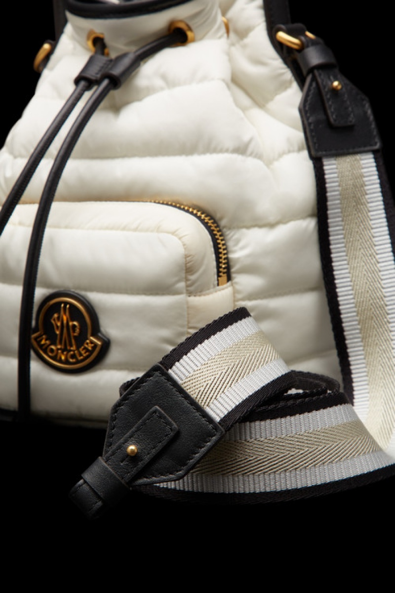 Bolsas Moncler Kilia Bucket Mujer Blancos | XCJL-72954