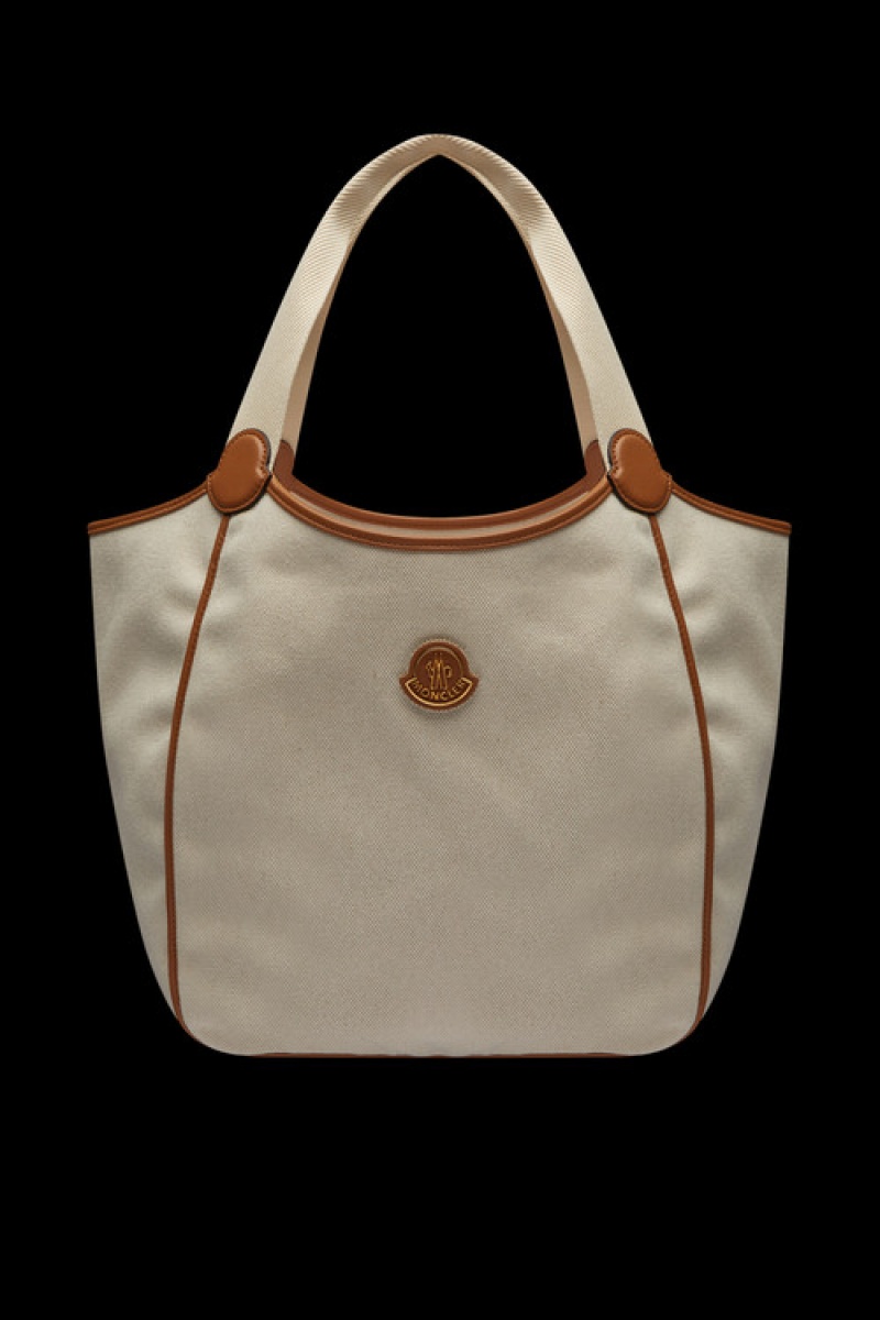 Bolsas Moncler Nalani Tote Mujer Naranjas Blancos | QEXT-47169