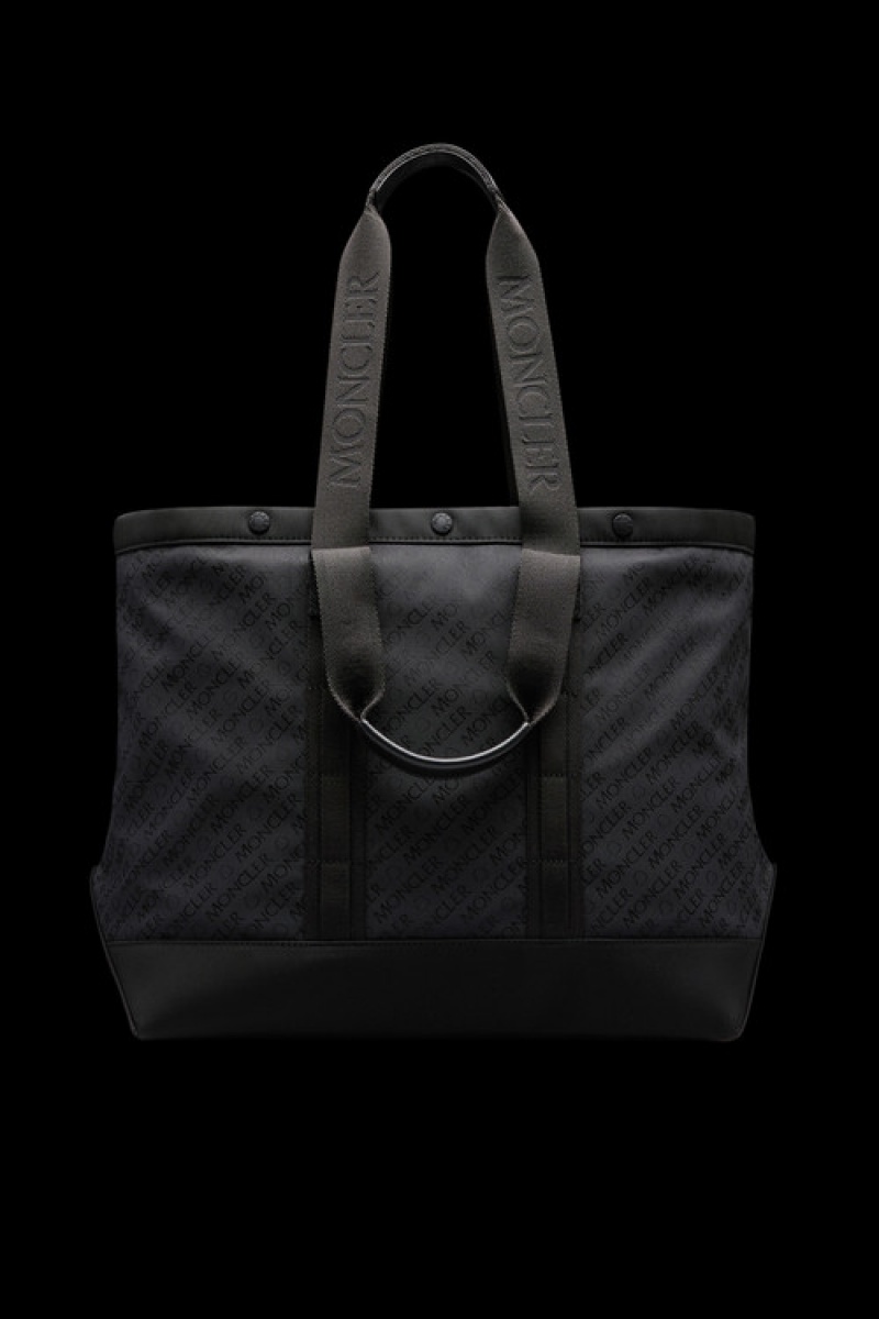 Bolsas Moncler Tech Tote Hombre Negros | NKDO-74168