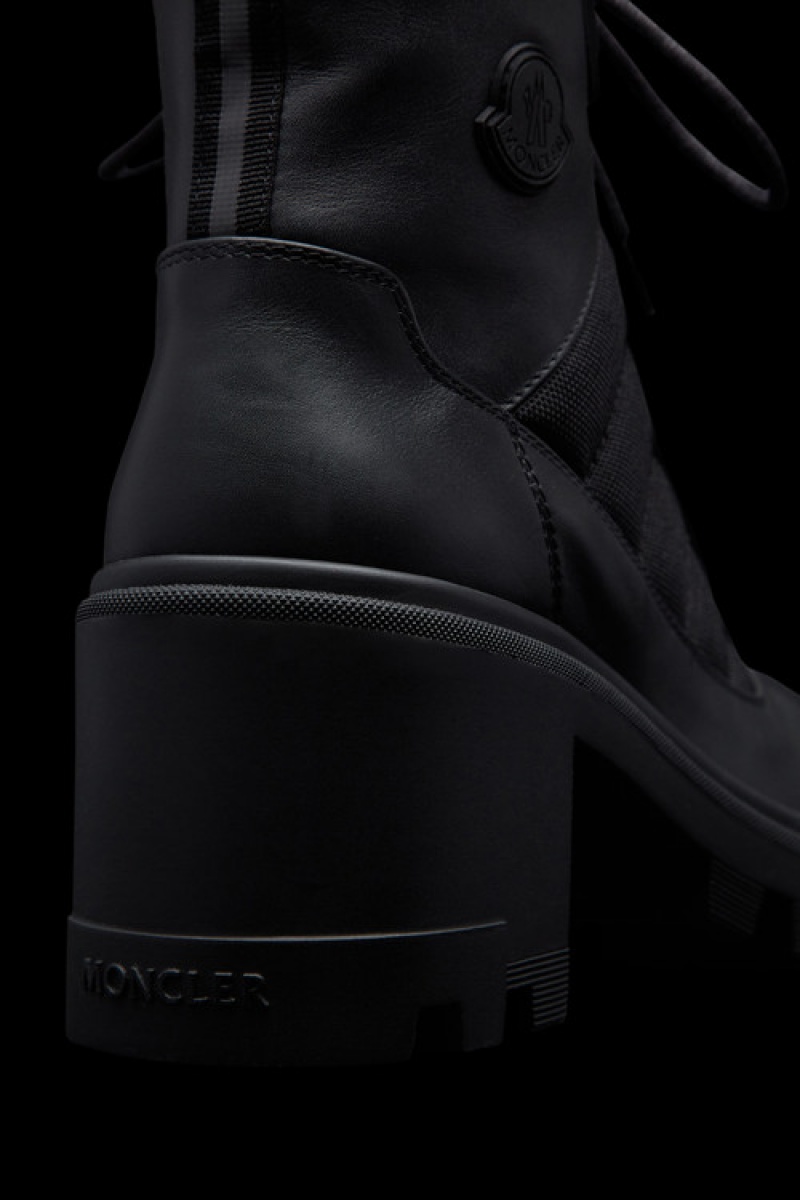 Botas Moncler Carol Slant Mujer Negros | VDYT-61423