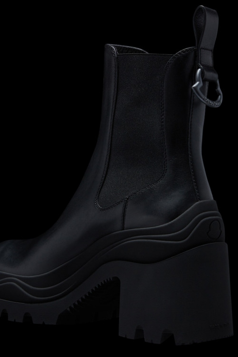 Botas Moncler Envile Chelsea Mujer Negros | SLGI-93785