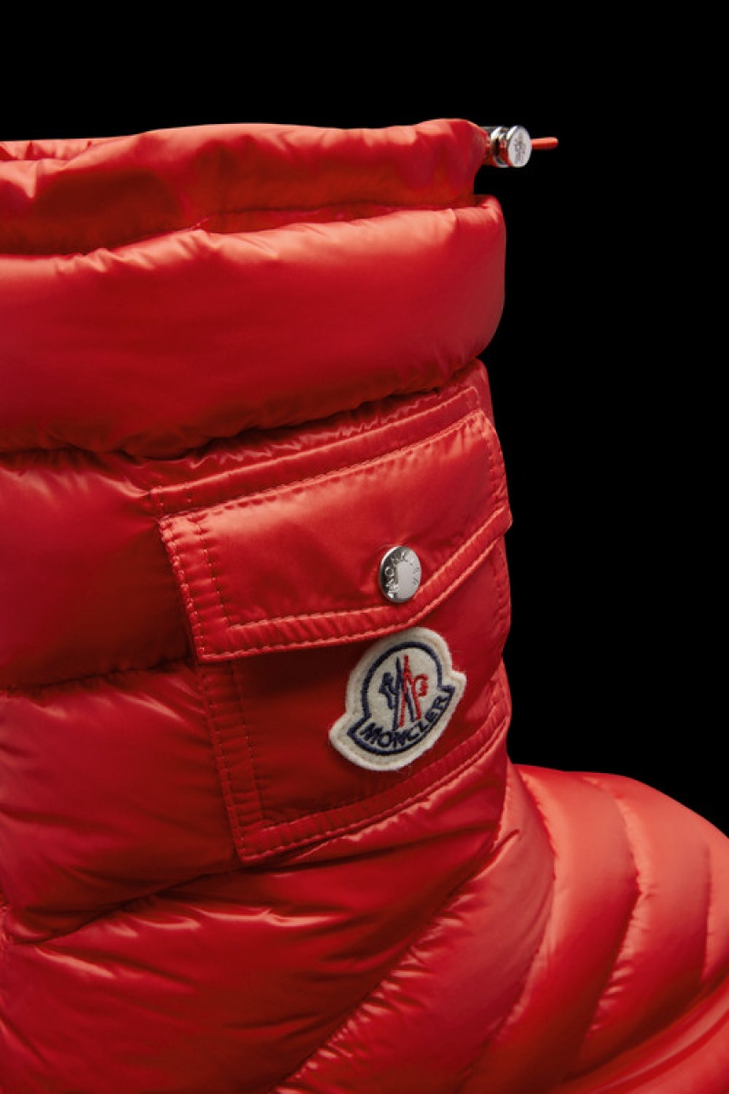 Botas Moncler Gaia Pocket Mid Mujer Rojos | THCG-58173