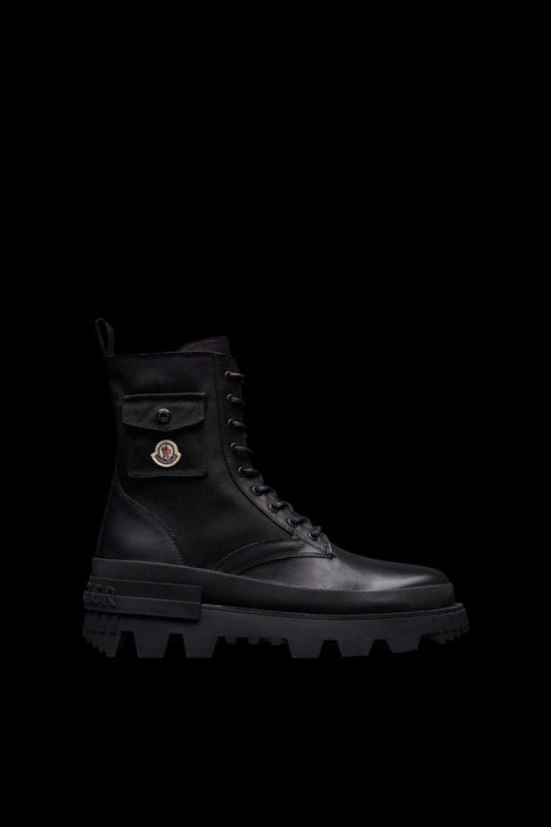 Botas Moncler Konture Pocket Hombre Negros | QFNB-21896