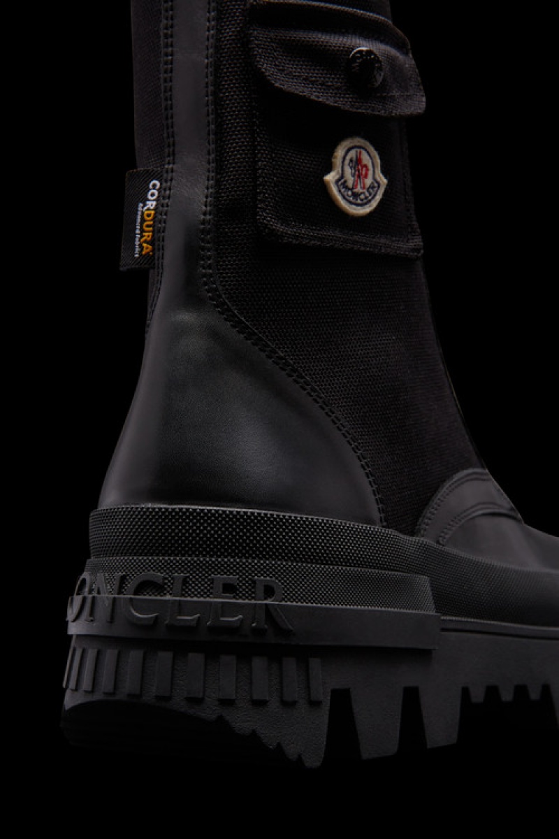 Botas Moncler Konture Pocket Mujer Negros | REBO-17082