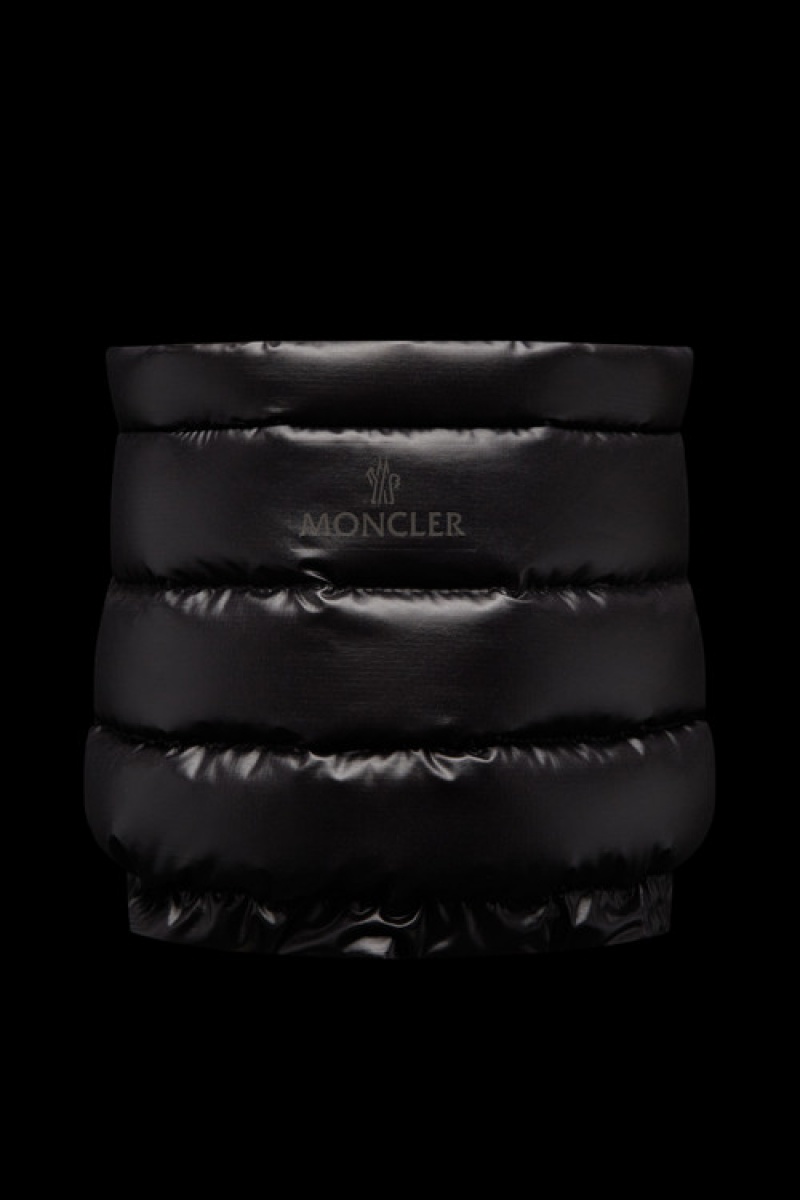 Bufandas Moncler -filled Neck Warmer Hombre Negros | SJGQ-48293